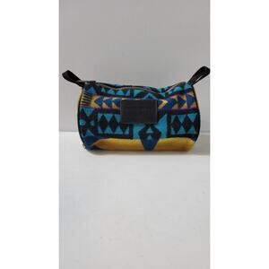 Pendleton Travel Kit Bag, Yellow, Black and Blue Purple Wool Bag